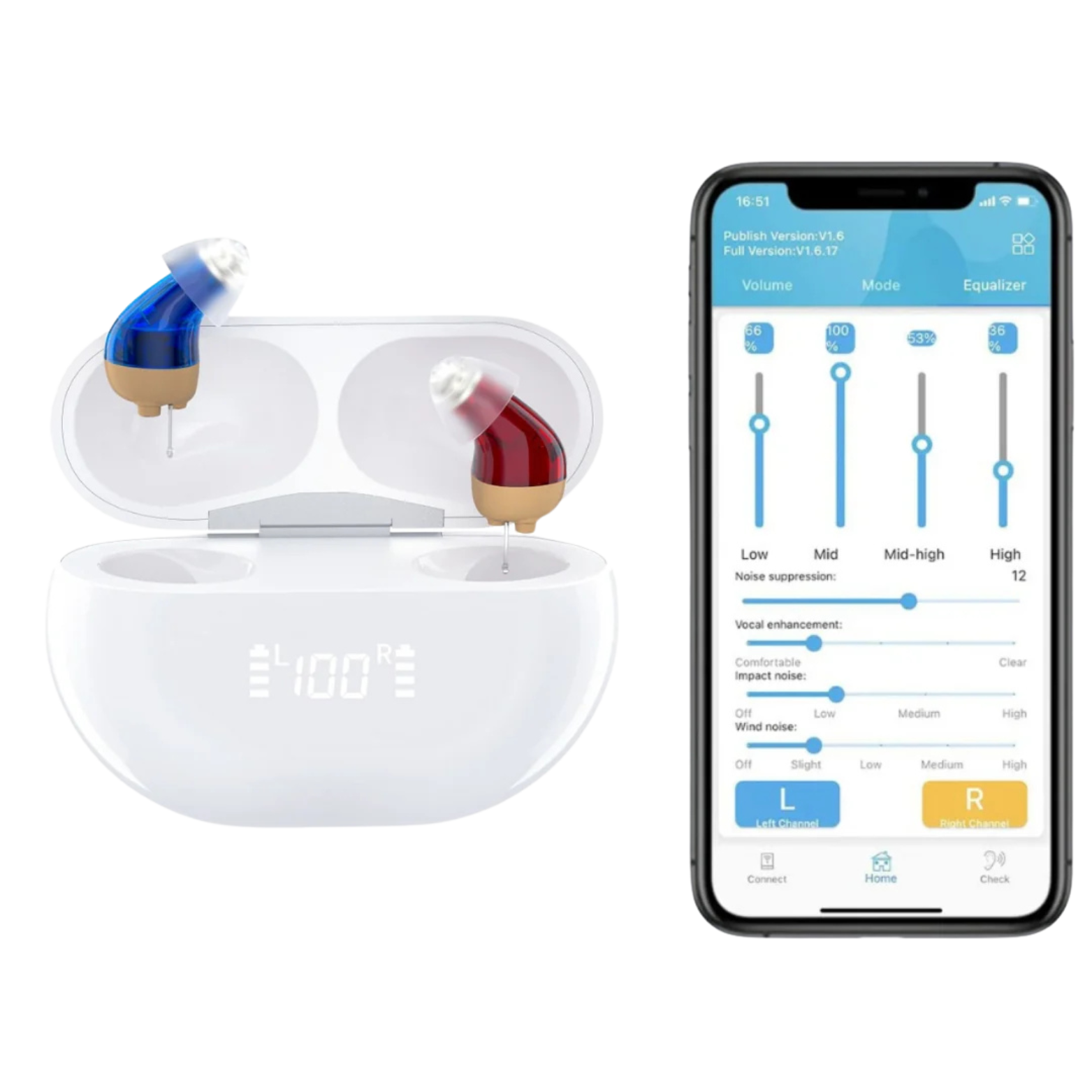 HeaSouls™ Micro CIC Hearing Aids (App Controlled)